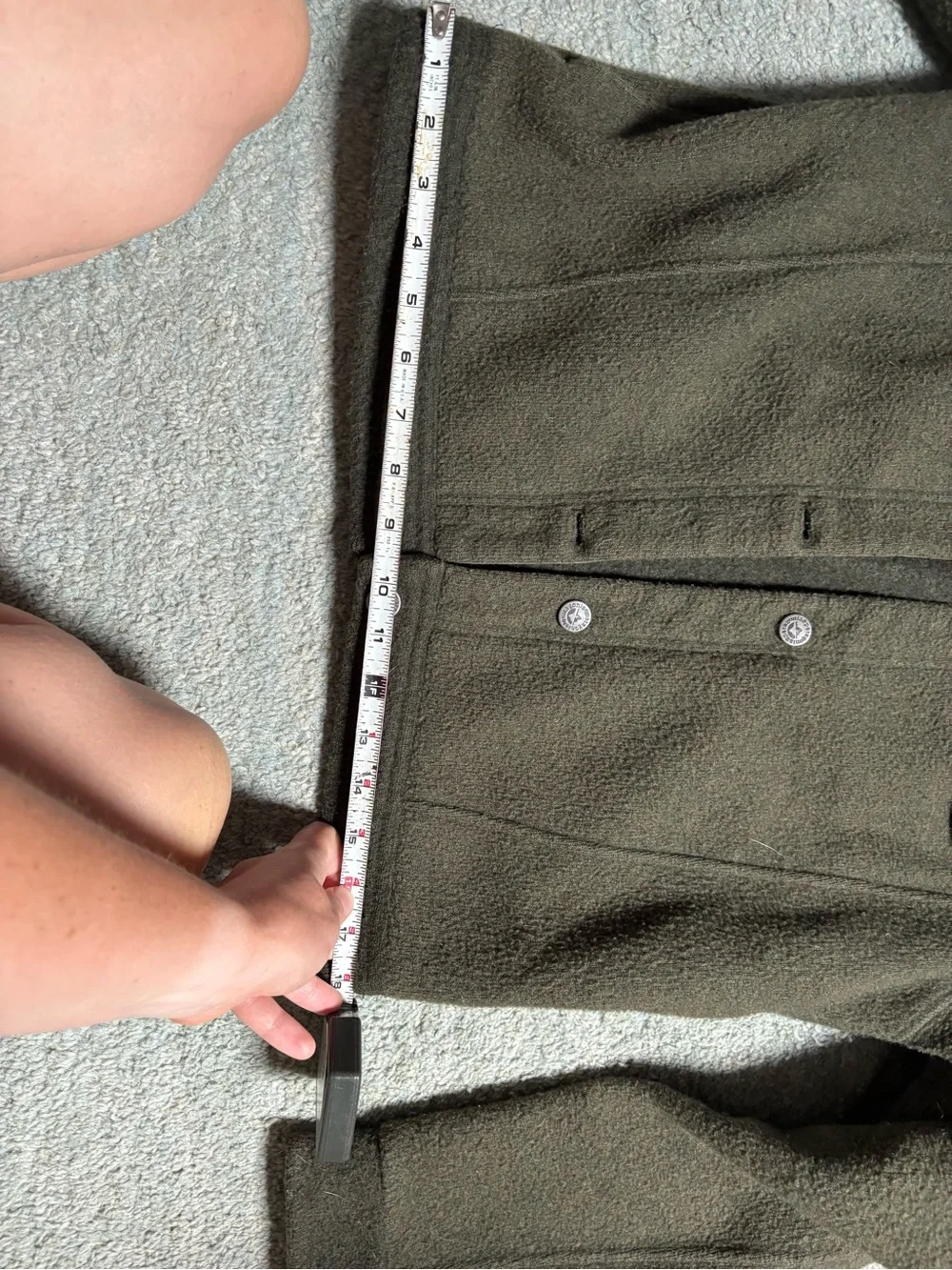 Patagonia Dark Olive Wool Jacket - Picture 3 of 6